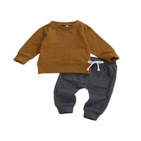 Ehfomius novorođenčad bebe dječak jesen zimske odjeće pamučna dukserica majica dugih rukava Top hlače