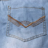 Gvdentm ripped traperice ženske traperice za žene ženski čizma za čizmu dno jeans visokog struka Stretch