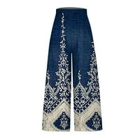 Specijalni uvodni s Himice široke noge Culots stilski i udobne palazske pantalone Ženski ljetni ispis