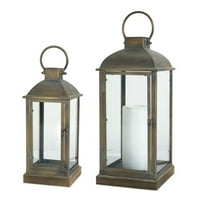 Lantern 15,5 H, 19,75 h metalno staklo