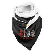 Ženski retro boemski šal šalk-baršani šal zimski božićni božićni pisani šal hidžab šal za žene
