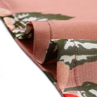 Cheibear ženske pidžame svilene rukave kravata struka cvjetne satenske haljine