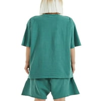 Žene Solid Color Tops Bohemian Loungewear Majica Kratki rukav labav odmor Tunika tunika