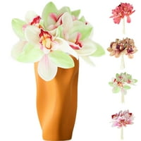 Umjetna orhideja, 11 Real Touch Orchid Cvijeće, FAU svilena falaenopsis za DIY zanate, leptir cvijet