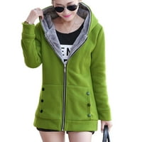 Ženska jakna sa kapuljačem sa zatvaračem Super toplo u zimi nose ga da vas zagreje kada je hladno zimi