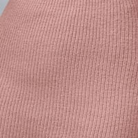 Duks kornjača za žene lagani džemper jesen zima labav topli dugi rukav džemper okrugli vrat ružičasti
