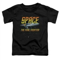 Trevco Star Trek-Space - kratki rukav TODDLER TEE - Crna - velika 4T