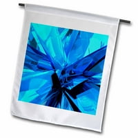 3droze Plavo staklo apstraktni fraktalni digitalni rad reflektirajuće plave staklene i metalne površine