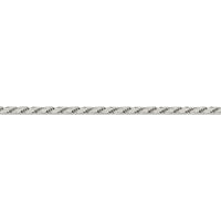 Sterling srebrni lanac ravnog konopa izrađen u Italiji QFC203-22