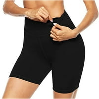 Daqian Womens Plus Veličina kratke hlače Žene Solidne boje Trke za trčanje Sportski pant Elastični struk
