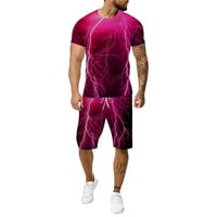Zlekejiko dvodijelna veličina 3D tužba za muškarce na otvorenom Veliki ljetni fitness muški odijelo