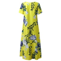 Haljine za ženske majice u obliku jabuke za haljine Ležerne prilike Ležerne haljine Cvjetni tiskani