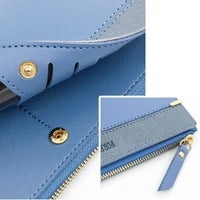 Jednostavan modni dizajn Dugi kožni novčanik kovačica pune boje PU kožni držač kartice Case Bankovni