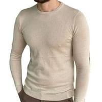 Muška majica slim Fit Ležerne košulje dugih rukava prozračna džemper mekana gornja pletiva