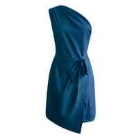 IOPQO Formalne haljine za žene Ženske haljine T Boja haljina Ljetna tunika Ležerna košulja Solid rosa