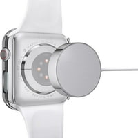 Slučaj sa kaljenim staklenim zaštitnim zaštitom kompatibilan sa Apple Watch serije SE serije serije,