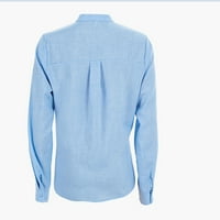 Yunmic košulje za čišćenje ljeta muške dugih rukava jesen zima casual duksevi duksevi top bluza trenerke