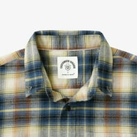 Dubinik® Flannel majica za muškarce dugih rukava muške majice na dugim rukavima pamuk mekani plašten