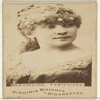 Beaumaine, Varietiees, iz glumaca i glumica serije za Virginia Brights Cigaretes Poster Print