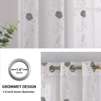 Poluista zavjese cvjetno vezeno kupatilo za zavjese za zavjese za zavjese za zavjese za zavjese za dnevnu
