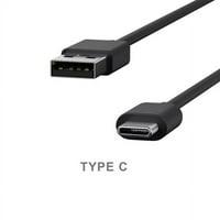Zamorani USB kabel za Revvl V Plus 5G telefon - kabel za punjač tipa USB-C Sync Crna kompatibilna sa T-Mobile Revvl V Plus 5G