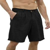 Bomotoo muški dno Visoki struk Ljetne kratke hlače Čvrsto boje kratke hlače od plaže prozračne mini