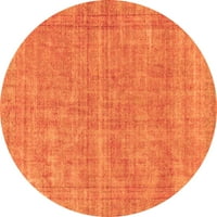 Ahgly Company u zatvorenom okruglom sažetak narančasta modernih prostirki, 7 'krug