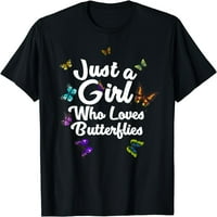 Žene vrši samo djevojku koja voli šarenu leptir majicu poklon posade vrat majice