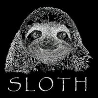 Pop Art ženska premium Blend Word Art Majica - Sloth