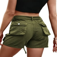 Avamo Women Mini pant visoke struke Kratke vruće hlače Multi-džepovi Teretne kratke hlače Dame Hawaii