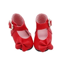 Cipele za lutke, par lijepe lutke cipele za kopče dizajn šarene luk čvor djevojke cipele za lutke za
