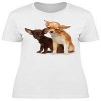 Psi Chihuahua Sjede majicu Žene -Image by Shutterstock, Ženska velika