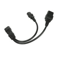 IEC C do C i C Y razdjelni kabel, 10A 250V 12.6in IEC C do C i C kabel za napajanje PVC vanjski poklopac za zvučnik za zvučnik za prijenosnu ispravljač