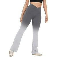 Hlače za žene Dnevne modne otiske joge hlače Sportske gamaše visokih struka Workout hlače crna veličina
