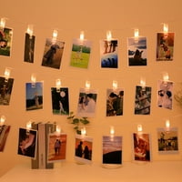 Foto klip String Light LED bajk Clip Twinkle Svjetla za vješanje fotografija, Početna Spavaća soba Wall