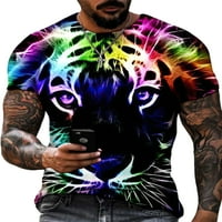Bomotoo muns baggy majica Crew Crt Crt labavi fit bluza plaža moda 3D digitalni tisak T majice