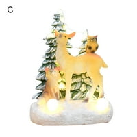 Sretan datum LED svjetla Up božićni stolni dekor minijaturni hodnici ukrasi figurine, santa claus statua