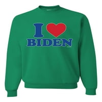 Divlji Bobby, volim Biden u SAD-u predsjednika političkog unise Crewneck grafički džemper, Kelly, 3x-velika
