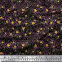 Soimoi Velvet Tkaninski listovi i cvjetni umjetnički dekor tkanina od tiskanog dvorišta široko