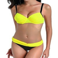 Ženska elegantna pushp podstavljena dva niska bikinija set kupaći kostimi