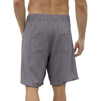Muške ljetne kratke hlače Elastične struke Sportske hlače Baggy Loose pantalone Sivi l
