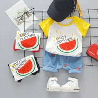 Toddler Boys Girls Ljeto Kids Baby Watermelon Print TOP + Thene Shorts Set outFits