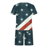 Muška ljetna odjeća 4. srpnja Američka zastava kratkih rukava kratkih rukava Classic Fit Sport kratke