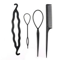 Torba za alat Lepinja za kosu za kosu Clip Maker za sticanje alata za oblikovanje kose Alati za pletenice i poboljšanje kuće + crna