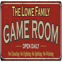 Porodični poklon Lowe Crvena igra Metalni znak 206180038057