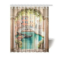 Ulica u Veneciji tuš za tuširanje vodootporno poliesterska tkanina kupaonica setira kućni dekor