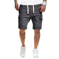 Eryao muns pamučne hlače, garderi za muškarce Ljetni čvrsti elastični struk za vuču vježbanja trčanja