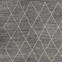 5 '8' sivi geometrijski dijamantski tepih za prostore za unutrašnjost