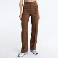 Ediodpoh Želje, Ležerne prilike, čvrste tanke filizne hlače visoke struke ravne pantalone za noge Odijele