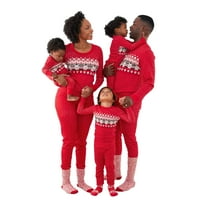 Fanvereka Božićni podudaranje porodice pidžame postavljeno jeleer prugasto labave žene muškarci djeca